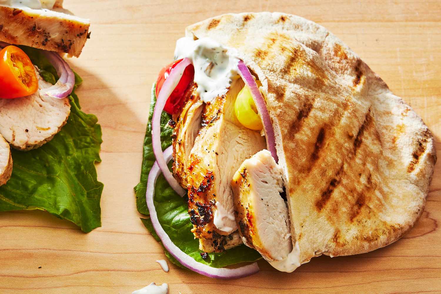 marinated-chicken-pita-sandwich-recipe
